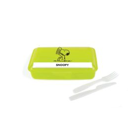 Porta Pranzo con posate Snoopy Verde