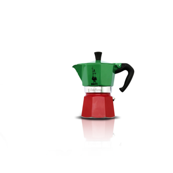 Bialetti Caffettiera Moka Tricolore 3 tazze